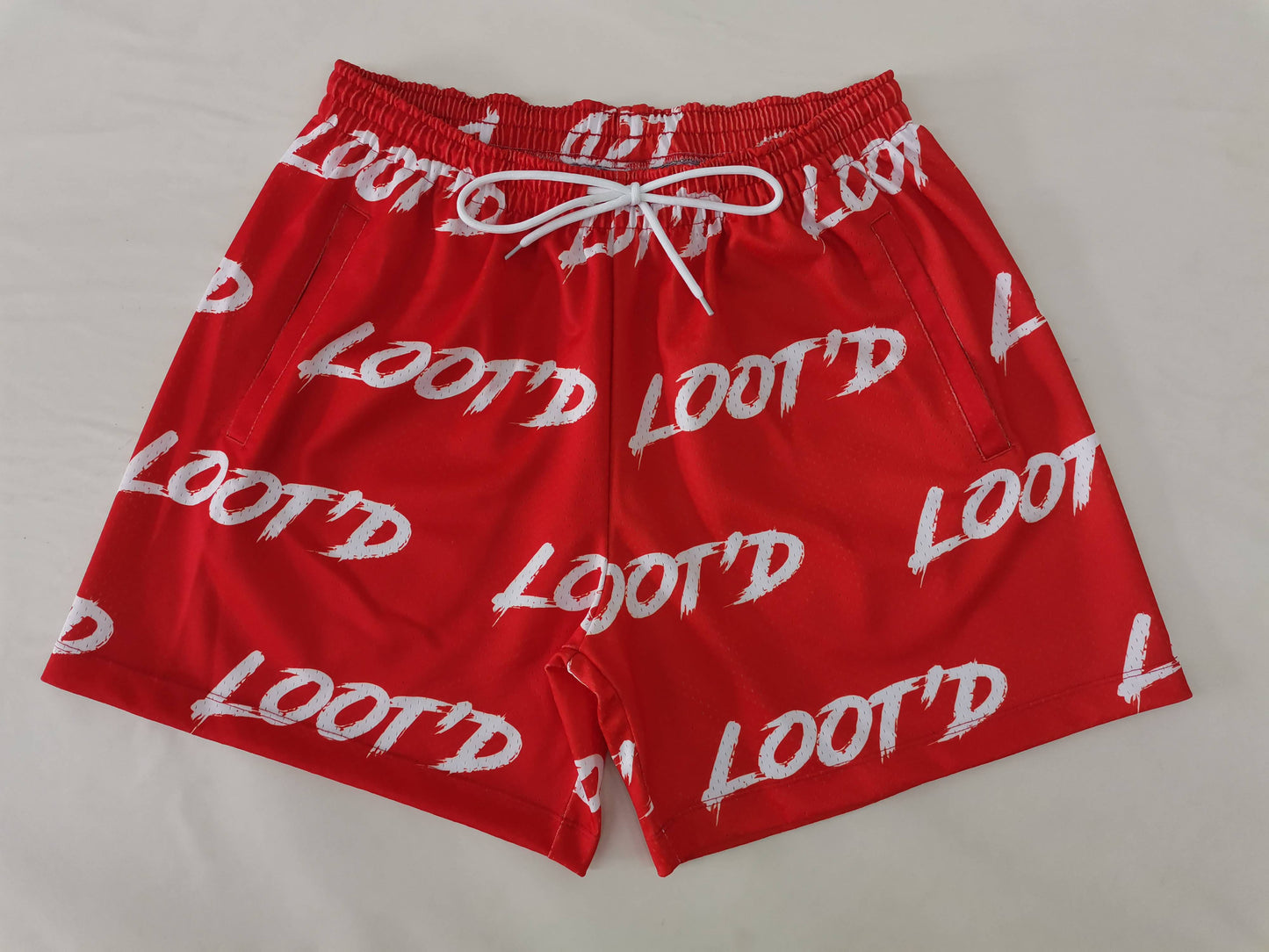 Rose Red Loot'd Shorts